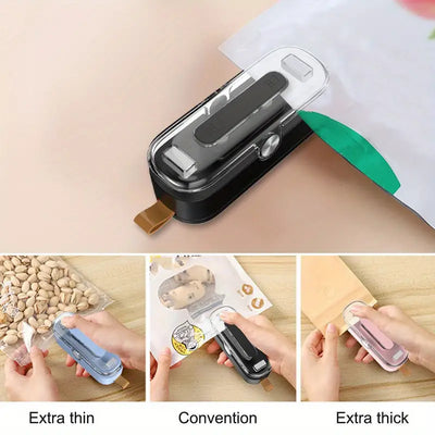 Portable Mini Heat Sealer For Plastic Bags ( Pack Of 2 )