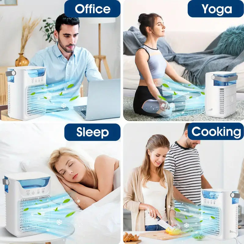 Portable Mini Air Cooler Fan | USB-Powered Personal AC ❄️