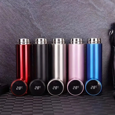 Smart Display Water Bottle (Multicolor)