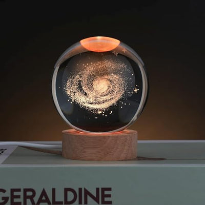 3D Love Heart Crystal Ball Night Lamp