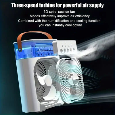 Portable Mini Air Cooler Fan | USB-Powered Personal AC ❄️