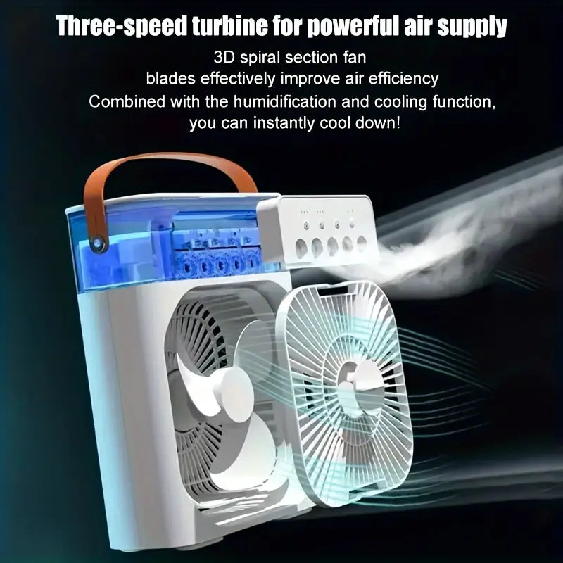 Portable Mini Air Cooler Fan | USB-Powered Personal AC ❄️