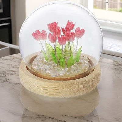 3D Love Heart Crystal Ball Night Lamp