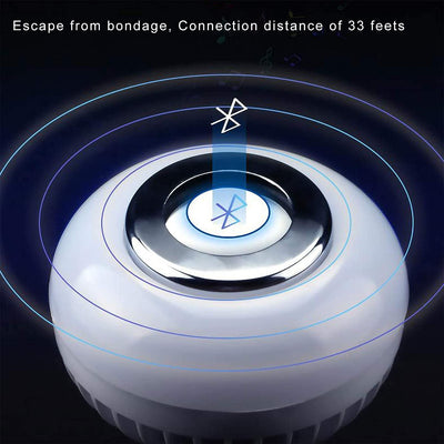 Gesto 12 W Led Wireless Light Bulb With Speaker | Bluetooth Enabled | Rgb Music Light | Colour Changing Remote Control Access| B22 Holder