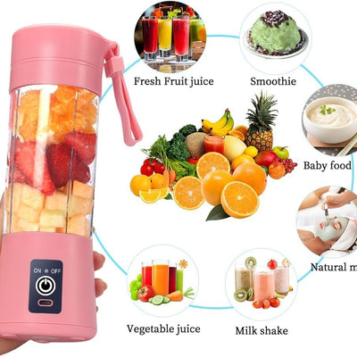 Portable USB Juicer Electric USB Juice Maker Mixer Bottle Blender Grinder Juice Blender Shake Fruit & Vegetable Blender Grinder Juicer Mixer Grinder for Making Juice Smoothie Maker
