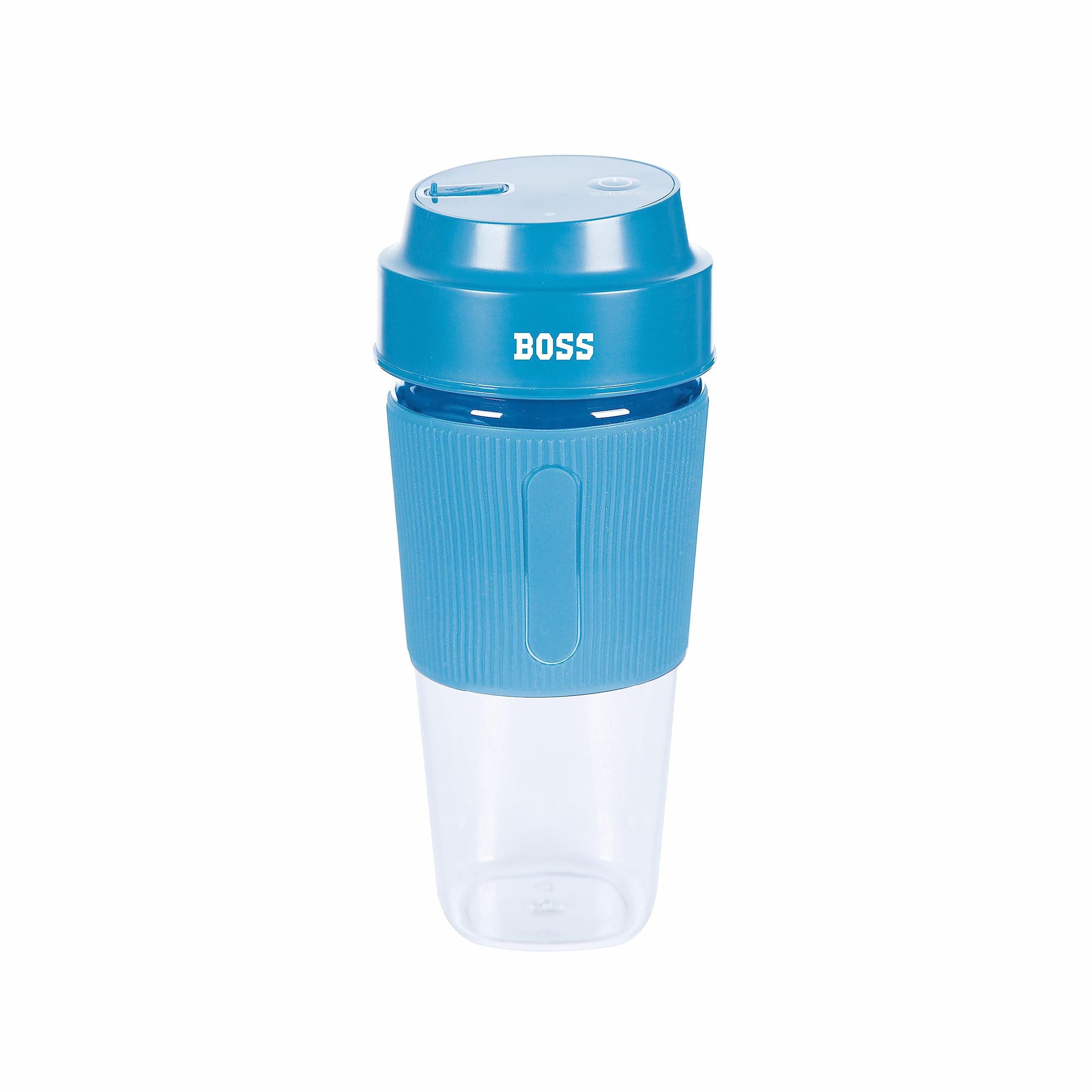 BOSS Smoothie Maker & Portable Electric USB Juice Maker Juicer Bottle Blender Mixer, Rechargeable Bottle Power Blender for Smoothie, Milk Shakes and Juice, 2400 mAh Li-ion Rechargable Battery, 500 ML, built-in Jar, Black