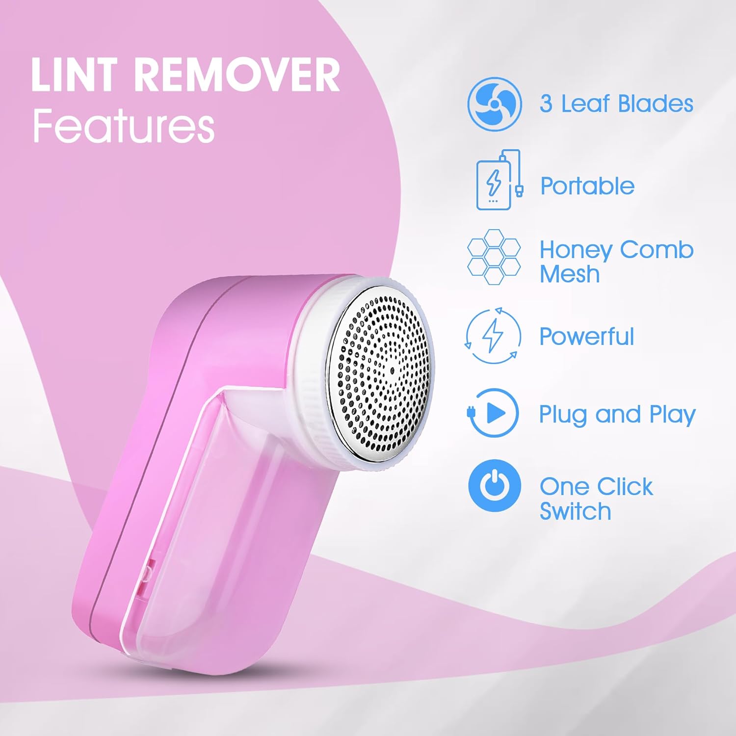 GLUN® Lint Remover for Clothes Fuzz Remover for All Woolen Clothes, Lint Remover for Clothes, Sweaters, Blankets Pack of 1