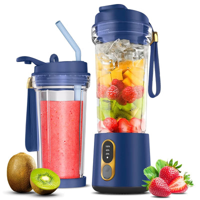 HOMEBASIC Portable Blender with Sipper Jar (500ML) for Kitchen Smoothies Juices Shakes Crushing Ice Baby Food (HB-R100)